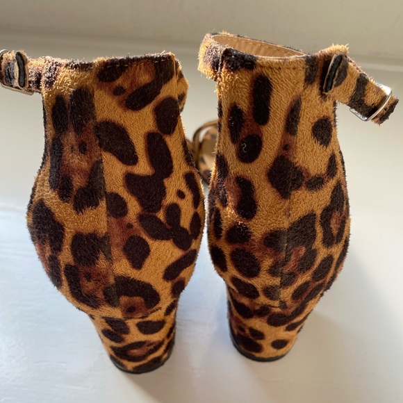 Leopard Suede Heels - Picture 4 of 5